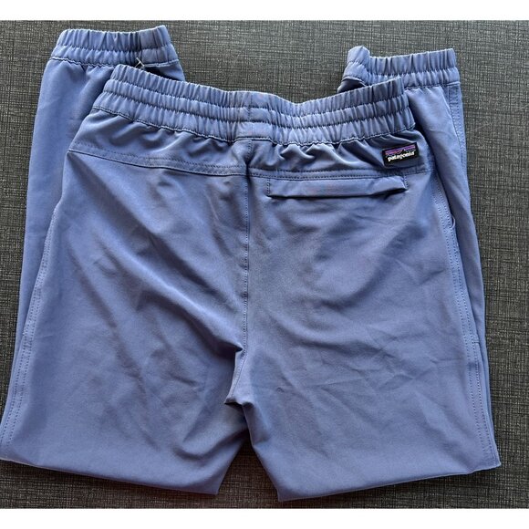 Patagonia Kids 10 Large Drawstring Jogger Pants Blue Pocket Elastic Waist - Picture 2 of 13